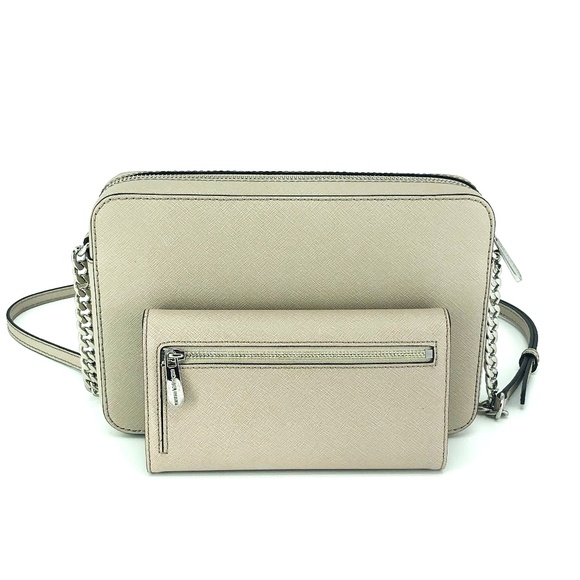 2PCS Michael Kors Jet Set Crossbody Bag Wallet Set - Picture 4 of 8